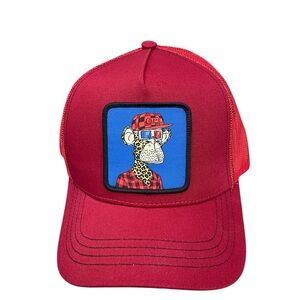 Bored Of Directors Red Ape Trucker Hat
One Size
